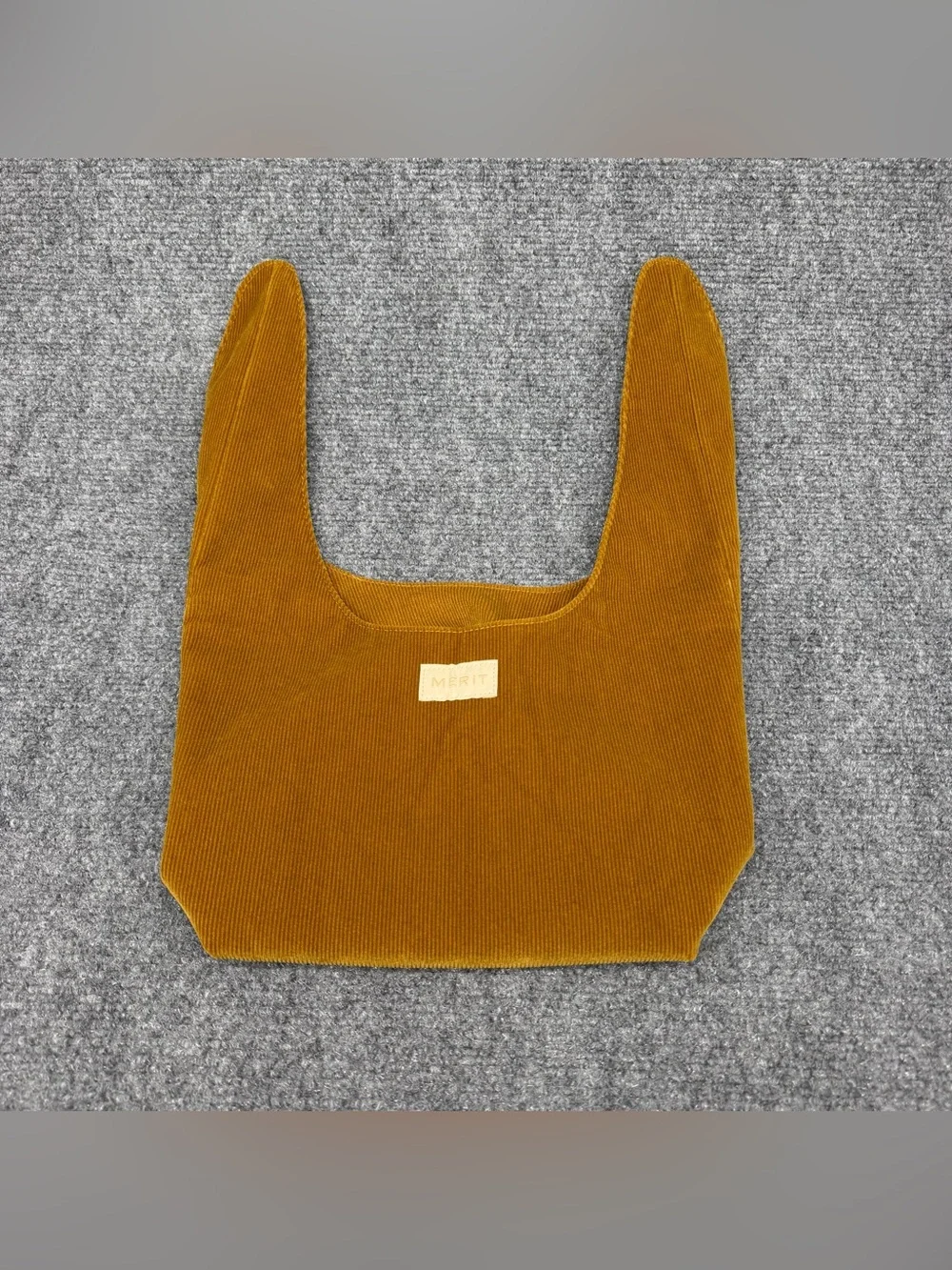 MERIT Signature Makeup Bag Corduroy Mustard